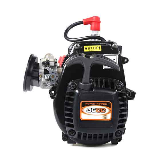 Rovan 810201 810202 36cc 2 Stroke Gas Engine 4 Bolt w/ Walbro1107 Carb NGK Spark Plug for Baja LT 1/5 RC Car