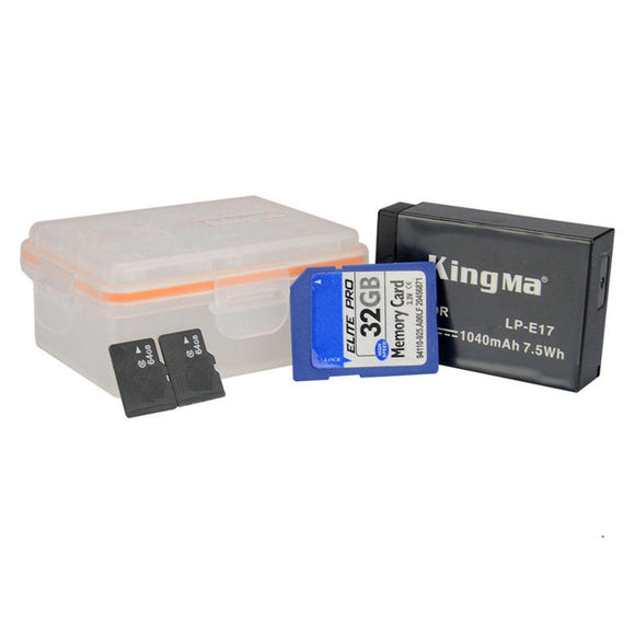 Kingma Battery TF Card Memory Card Storage Box Case for Canon EN-EL14 DSLR Camera Battery