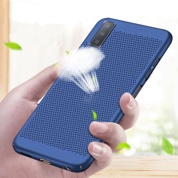 Bakeey Breathable Anti-Fingerprint Hard PC Protective Case For Samsung Galaxy A7 2018