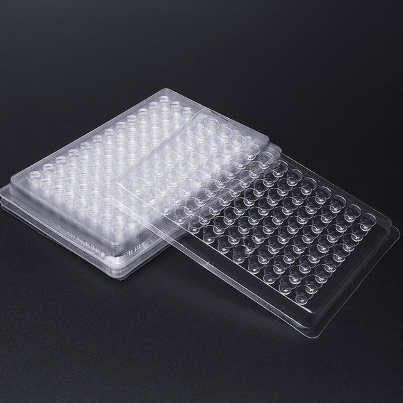 100Pcs Disposable Hemagglutination Plate 96 Hole PVC Plastic Board Laboratory Supplies