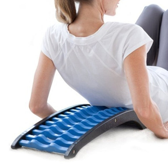 Back Stretcher Massage Massager Fitness Lumbar Support Waist Spine Pain Relief