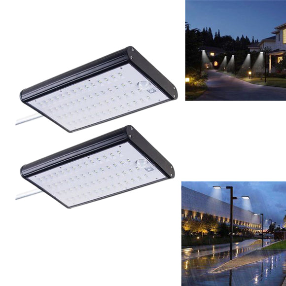 ARILUX Solar Powered 56 LED Motion Sensor Street Light 4400mAh 450lm Waterproof Wall Lamp for Outdoor Yard