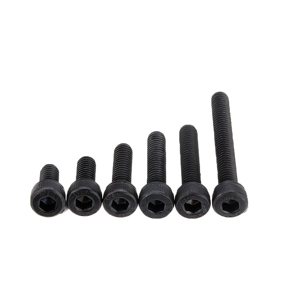 Suleve MXCH8 1080Pcs M2 M3 M4 Hex Socket Cap Head Screw Carbon Steel 12.9 Grade Bolt Nut Assortment Kit 4-30mm