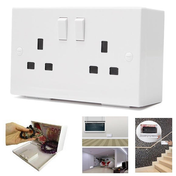 Wall Plug Socket Secret Money Storage Security Safe Locker Money Safety Box Jewelry Safety Case