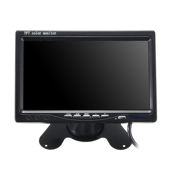 7 Inch TFT LCD Color 2 Video Input Car Rear View Headrest Monitor DVD VCR Monitor W1