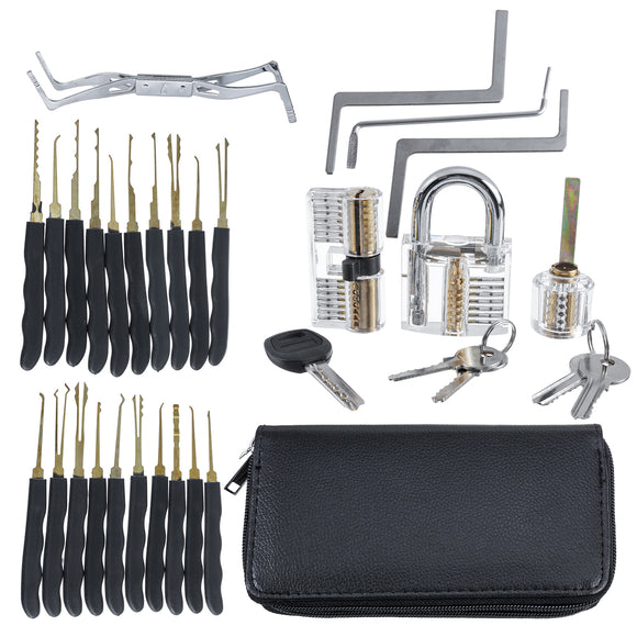 33Pcs Small Lock Unlocking Tool Kit for Locksmith Beginners