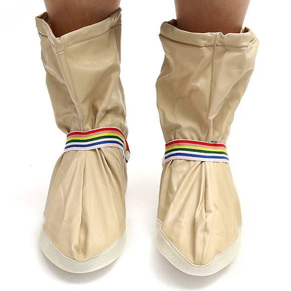 Motorcycle Waterproof Rain Boots Covers Thicker Tube Fashion Shoes