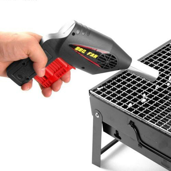 Portable 302-A Manual BBQ Barbecue Air Blower Outdoor Camping BBQ Air Blower Gun