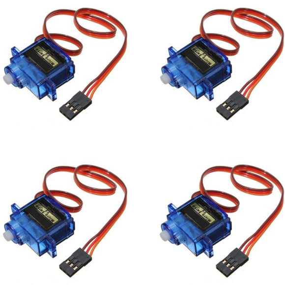 4PCS SG90 Mini Gear Micro Servo 9g For RC Airplane Helicopter