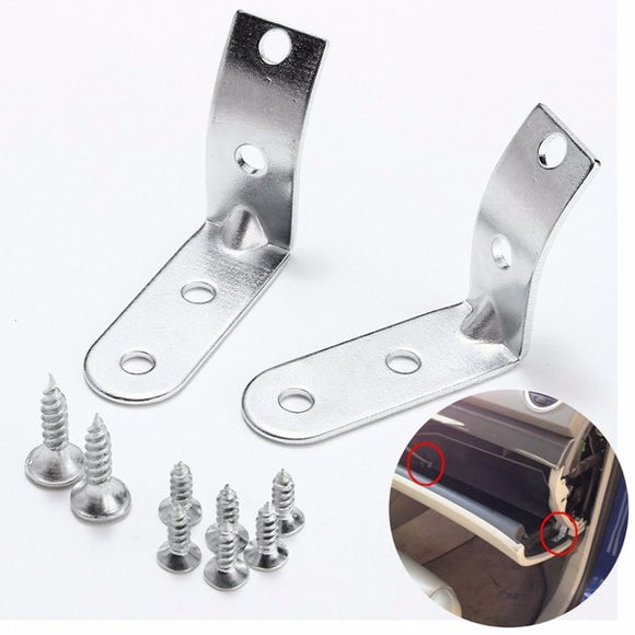 2pcs Glove Box Hinge Brackets Repair Screw Kit For Audi A4 S4 RS4 B6 B7 8E 2002-2008