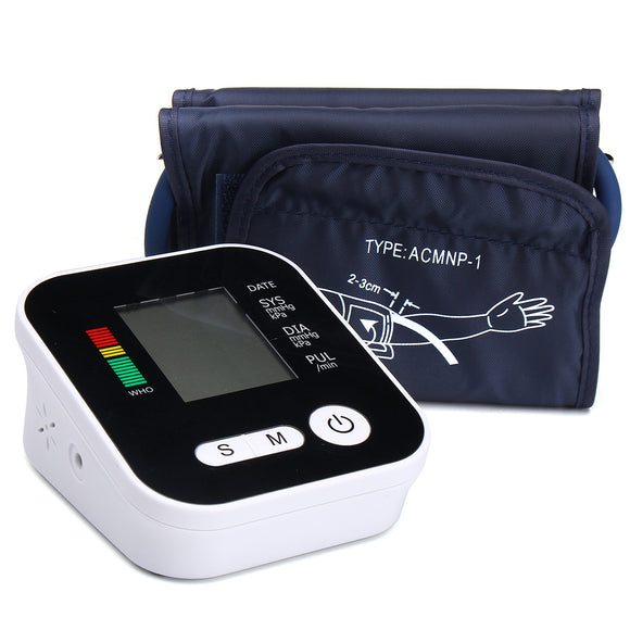 Arm Type Blood Pressure Monitor With Voice LCD Digital Pression Elcetronic Health Care