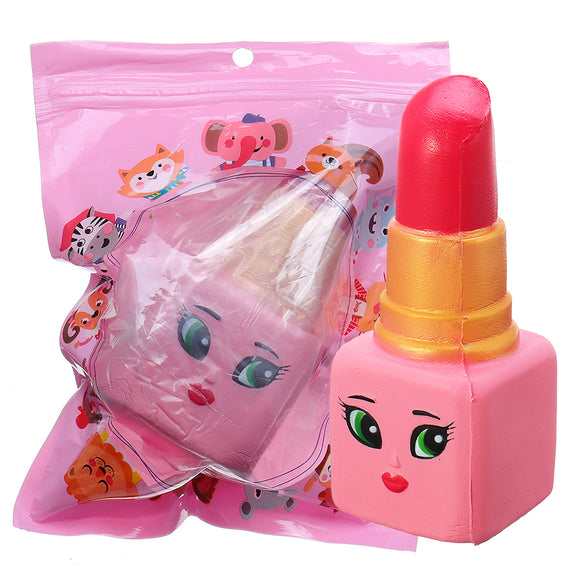Lipstick Squishy 14*6CM Soft Slow Rising With Packaging Collection Gift Toy