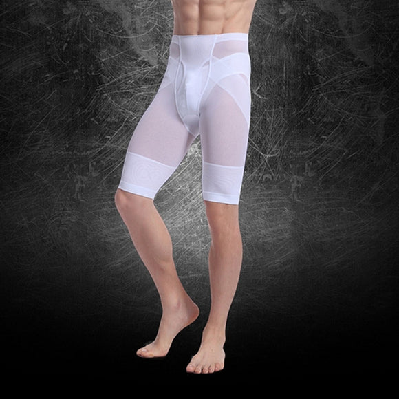 Men Nylon Compression Seamless Ultra Thin Leggings Underwear Shapewear