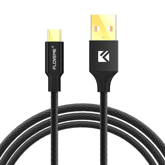 FLOVEME Braided Micro USB Data Charging Cable 1.2m for Samsung S7 Edge Huawei 6X Redmi Note 4