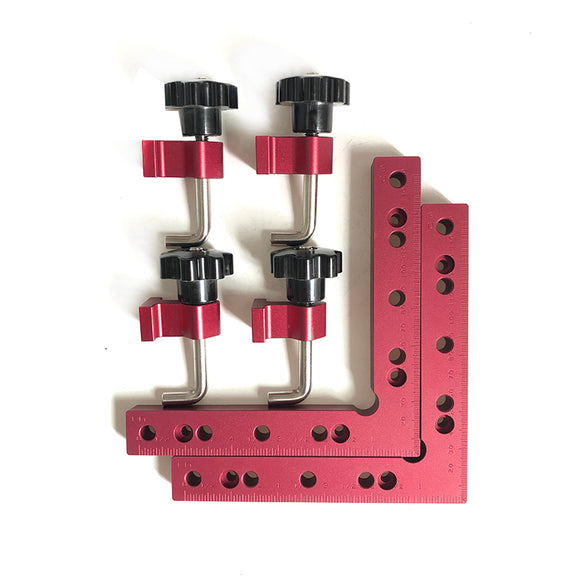 Drillpro 120/140/160mm 90 Degree L-shaped Auxiliary Fixture Positioning Panel Fixing Clip Woodworking Clamping Tool