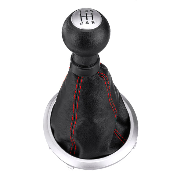 5 Speed Gear Stick Shift Knob + RED Dust Cover Shifter For Suzuki Swift SX4 ALTO
