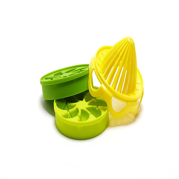 Manual Juicer 5-piece 1 Set With Ice Tray Measuring Cup Lemon Orange Squeezer Silicone Ice Lattice