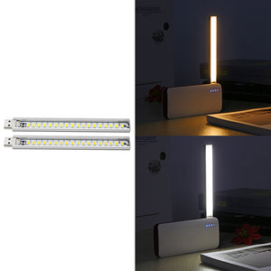 Portable Mini 2.5W USB 18 LED Reading Night Light Strip for Power Bank Computer Laptop