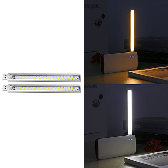 Portable Mini 2.5W USB 18 LED Reading Night Light Strip for Power Bank Computer Laptop