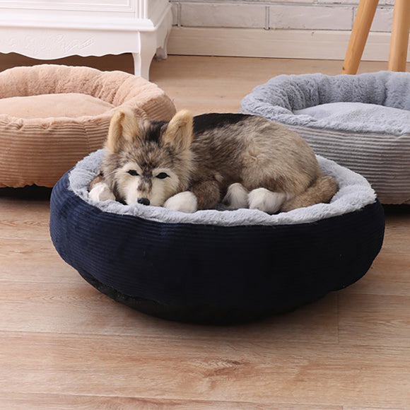 3 Colors Anti-scratch Winter Warm Pet Bed Kennel Dog Cat Soft Plush Nest Pet Bed