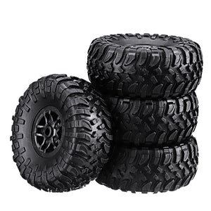 4PCS MN-90 1/12 Rc Car Spare Parts Rubber Wheel Rim & Tires