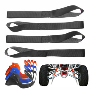 Soft Loop Tie Down Straps Motorcycle ATV Snowmobile Dirt Bike Tie Downs