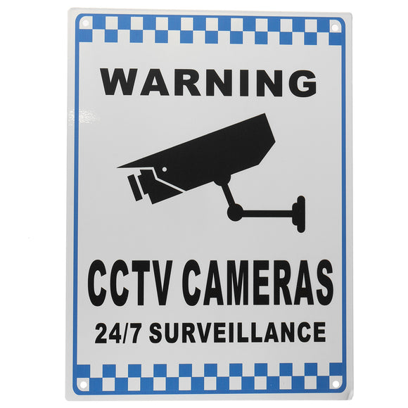 CCTV Warning Sign Security Video Surveillance Camera Safety Sign Reflactive Metal
