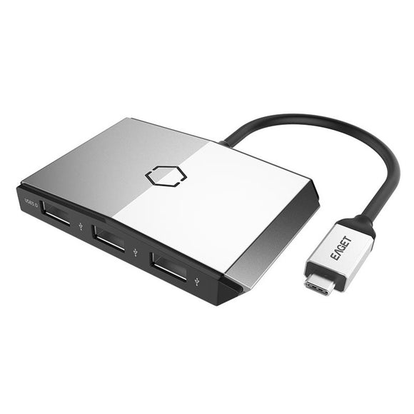 Eaget CH35s 3 In 1 Type-C to 3 USB 3.0 Ports Type-C SD TF Hub Reader For MacBook Tablet PC