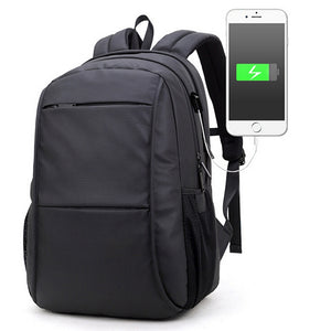 15.6 Laptop Backpack Bag Travel Bag With External USB Charging Port"