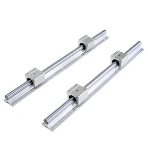 2Pcs SBR16-500mm Linear Bearing Slide with 4Pcs SBR16UU Linear Bearing Block