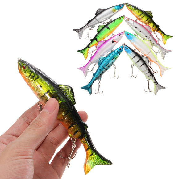 ZANLURE 5/ 12.5cm Multi-jointed Carp Pike Fishing Lure Fakebait Hard Hook