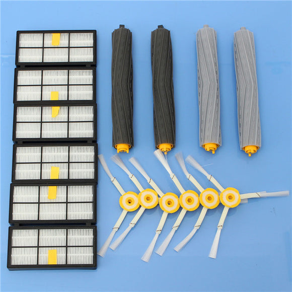 16pcs Vacuum Cleaner Accessories Kit Filters and Brushes for iRobot Roomba 800 900 Series
