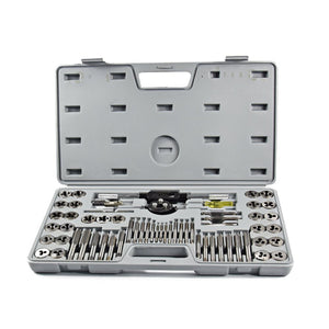 60PC Tap and Die Set Metric Threading Tool Set Tungsten Carbide Tap Die Screw Thread Making Tool Bit