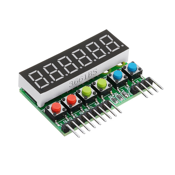5pcs TM1637 6-Bits Tube LED Display Key Scan Module DC 3.3V To 5V Digital IIC Interface