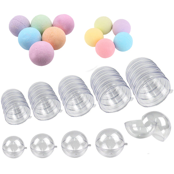 DIY Clear Plastic Bath Bomb Mold with Christmas Ball Decorations 4/5/6/7/8m