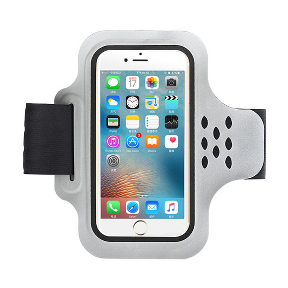 HAISSKY Running Reflective Stripe Waterproof Wrist Pouch Armband Arm Bag for Mobile Phone Under 5.5