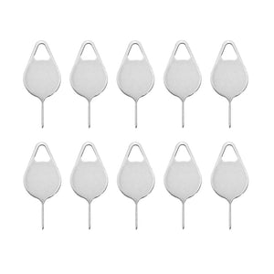 10pcs SIM Card Tray Removal Remover Eject Pin Needle Key Tool For iPhone X 8 7 6S 6 Plus 5 5S SE 5C