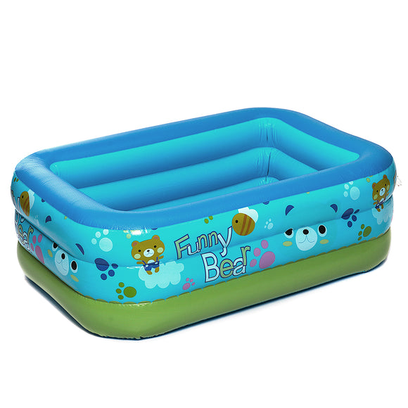150x105x55cm Baby Bath Swim Tubs Newborn Thickening Children Cartoon Portable Safety Inflatable Swimming Pool