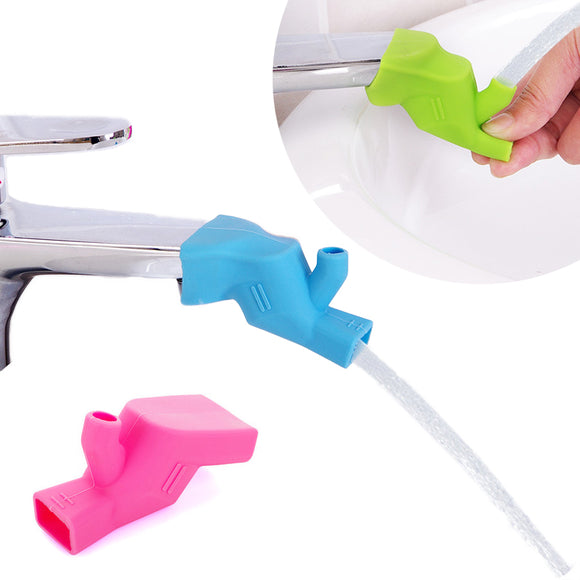Elastic Silicone Faucet Extender Kids Toddlers Hand Washing Water Reach Extender Outdoor Double Use
