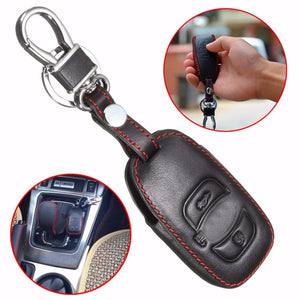 Leather Car Case Cover Holder for Subaru Forester Legacy Outback Remote Smart Key XV