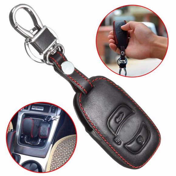 Leather Car Case Cover Holder for Subaru Forester Legacy Outback Remote Smart Key XV