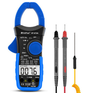 HoldPeak HP-870N AC/DC, Digital Clamp Meter Multimeter Voltage Meter Ampere Meter True RMS Frequency Data Hold