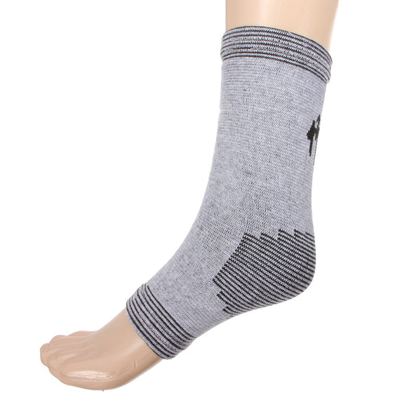 Bamboo Fiber Foot Support Compression Socks Ankle Sleeve Pain Relief Gym Sport Brace