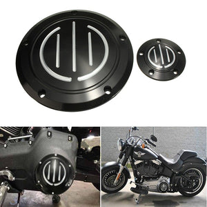 Derby Timer Timing Covers Black For Harley Dyna FLHR Road King Softail FLD