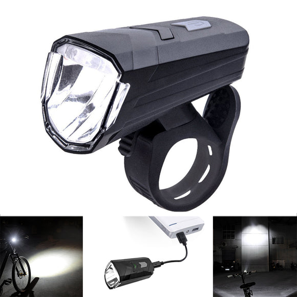 XANES 550LM IP44 Waterproof USB Rechargeable Bicycle Front Light Reflectors Safety Warning Light 3
