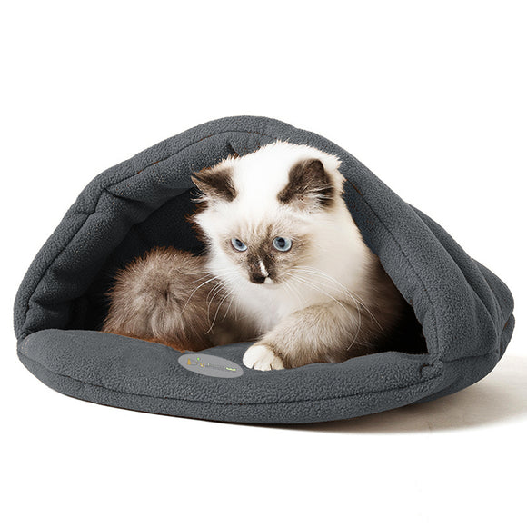 S M L Pet Cat Dog Puppy Nest Bed Soft Warm Cave House Soft Sleeping Bag Mat Pad
