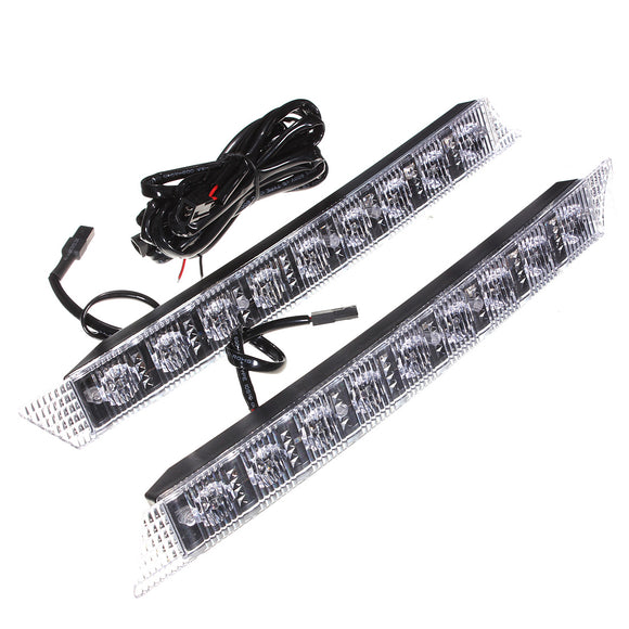 30cm 9 LED Car Daytime Running Lights DRL Spot Driving Lamp White 2PCS Universal for Audi/Porsche