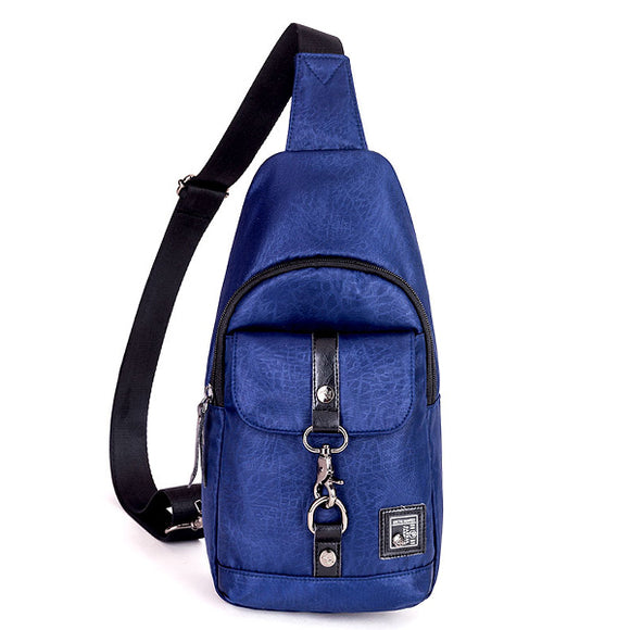 Men Oxford Casual Outdoor Chest Bag Wear-resistant Crossbody Bag Shoulder Bag Travel Bag