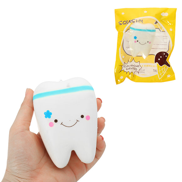 Cute Teeth Squishy 10.5*7CM kawaii Squeeze Slow Rising Original Packing Kid Toy