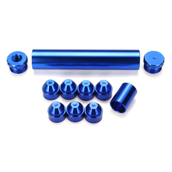 11pcs Blue Fuel Filter Kit Aluminum Fit For NAPA 4003,WIX 24003 1/2inch-28inch